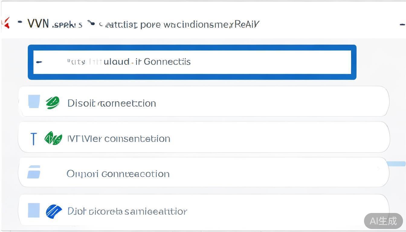 在VPN列表中，找到正在连接的VPN配置。点击该配